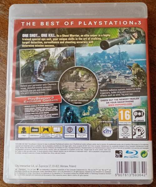 Sniper Ghost Warrior PS3 Special Edition