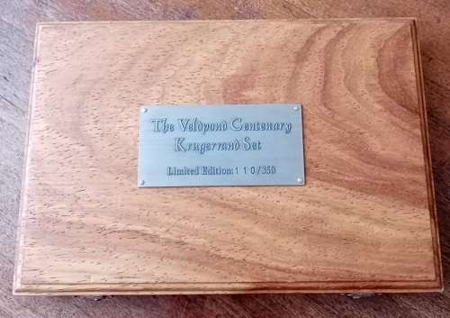 Scarce 2012 Veldpond Centenary proof Krugerrand set case incl.certificate
