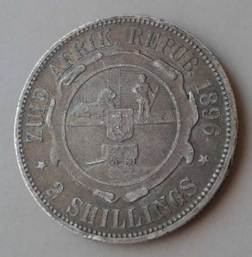 1896 ZAR Kruger silver 2 Shillings