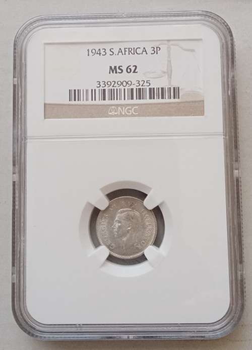 Nice 1943 union silver tickey NGC graded MS62 (Mint State)