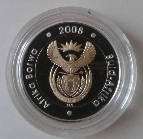 2008 Mandela 90th birthday proof R5 in case