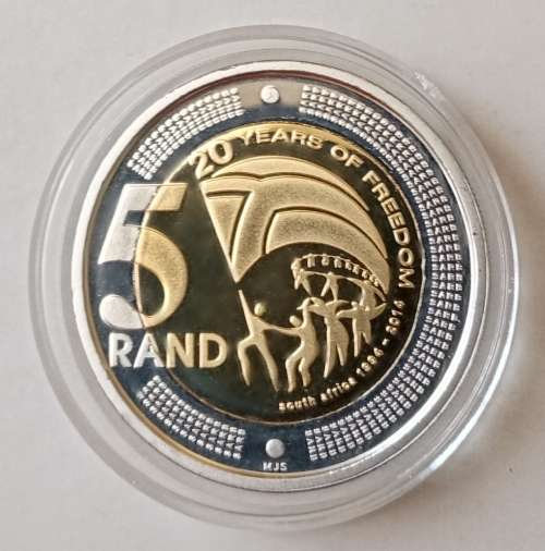 Rare 2014 Democracy proof R5 in case (mintage only 613)