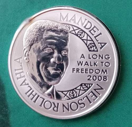 2009 Mandela Nobel Laureate proof 1oz silver medal in booklet