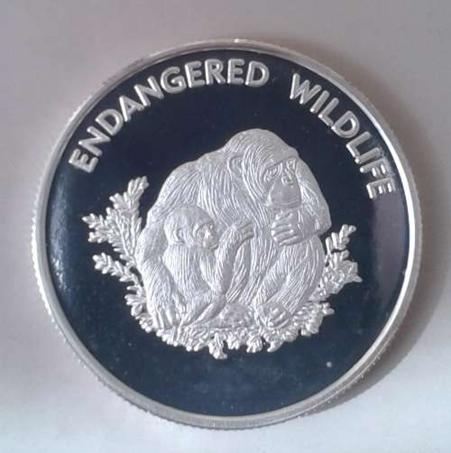 Scarce 2005 Malawi Endangered Wildlife proof 10 Kwacha (Pygmy Chimp)