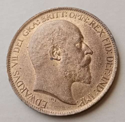 Extremely fine 1902 British half penny