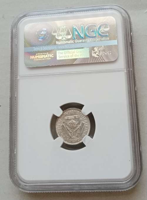 Scarcer 1928 union silver tickey NGC AU Details (Nice coin)
