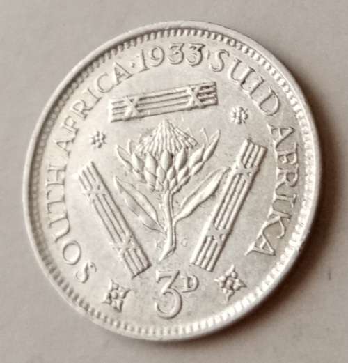 Nice 1933 Union silver tickey in XF