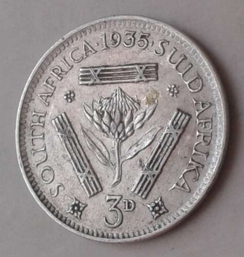 Extremely fine 1935 union silver tickey