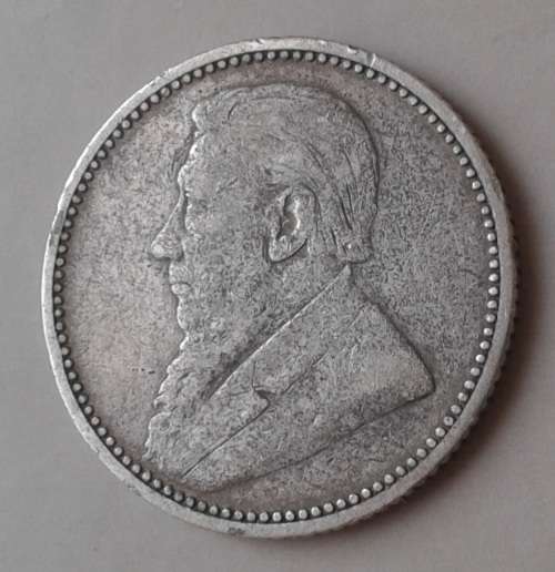 Scarcer 1893 ZAR Kruger silver sixpence
