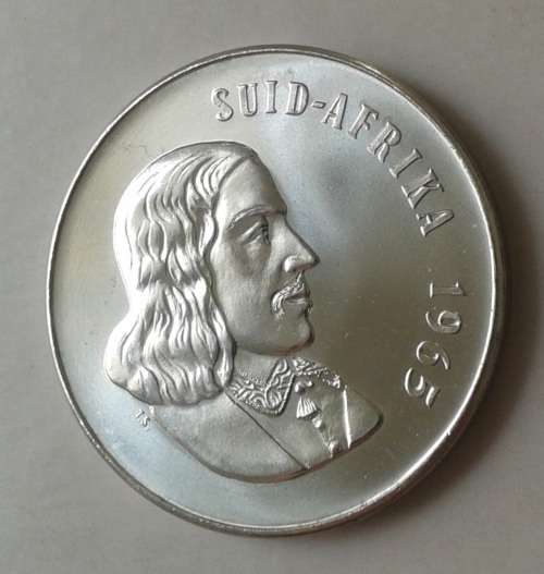 Nice 1965 Afrikaans 50c in lustrous proof
