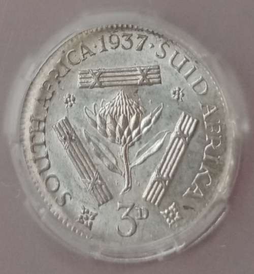 1937 Union silver tickey SANGS MS61