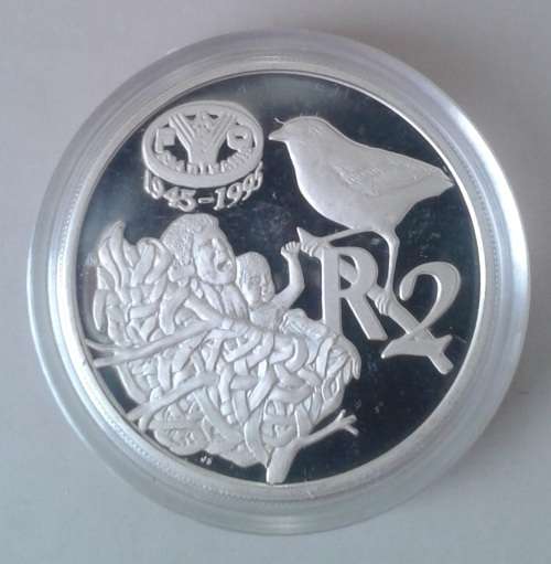 1995 F.A.O proof 1oz silver R2 in case with certificate