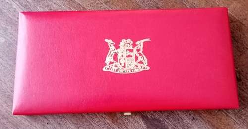 Partial 1982 proof set in case (50c-1/2c)