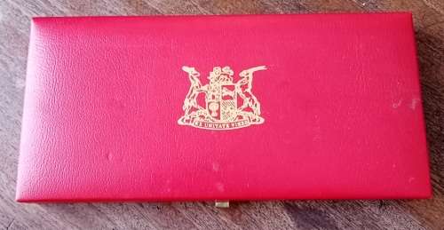 Partial 1983 proof set in case (50c-1/2c)