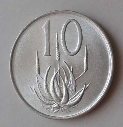 1965 (Afrikaans) uncirculated nickel 10c