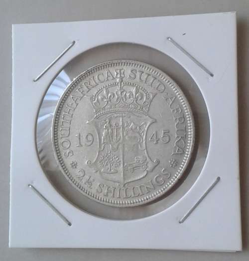 Nice 1945 Union silver 2 1/2 Shillings in VF