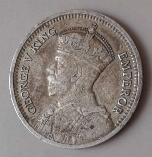 1934 Southern Rhodesia sterling silver threepence