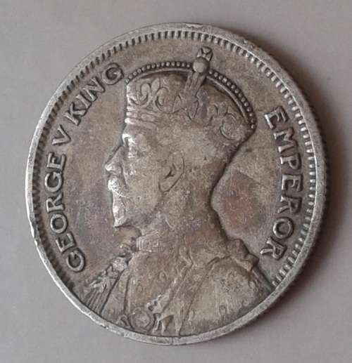 1935 Southern Rhodesia sterling silver sixpence