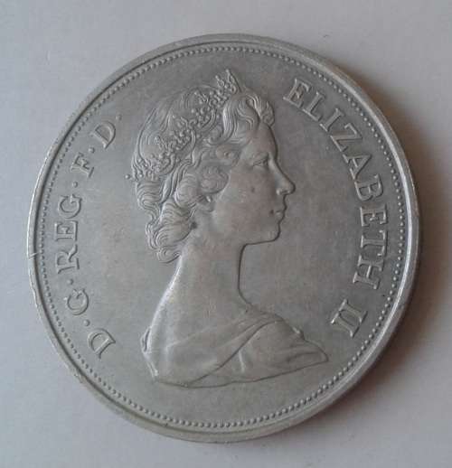 1972 Elizabeth and Philip silver wedding anniversary Crown