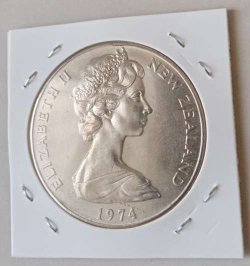 1974 New Zealand uncirculated one dollar (Commonwealth Games)