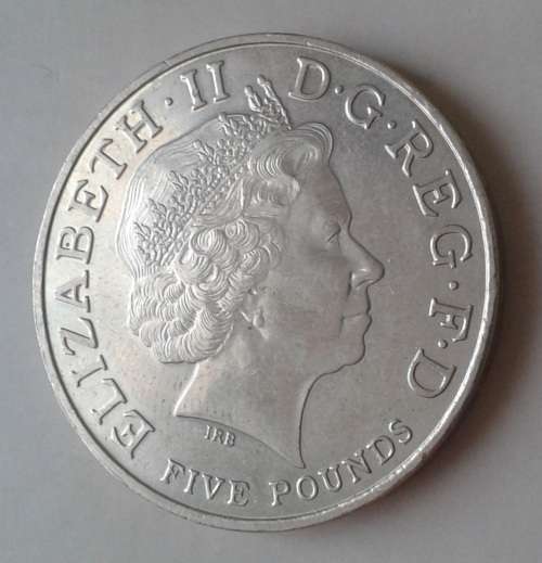 1900-2002 Queen Elizabeth the Queen Mother nickel 5 Pounds