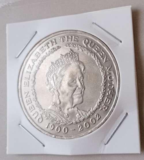 1900-2002 Queen Elizabeth the Queen Mother nickel 5 Pounds