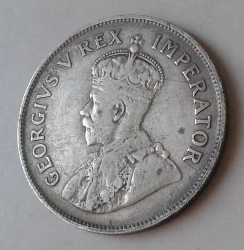 Scarce 1925 union silver 2 1/2 Shillings in AVF