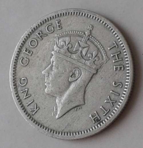 1951 Southern Rhodesia nickel sixpence