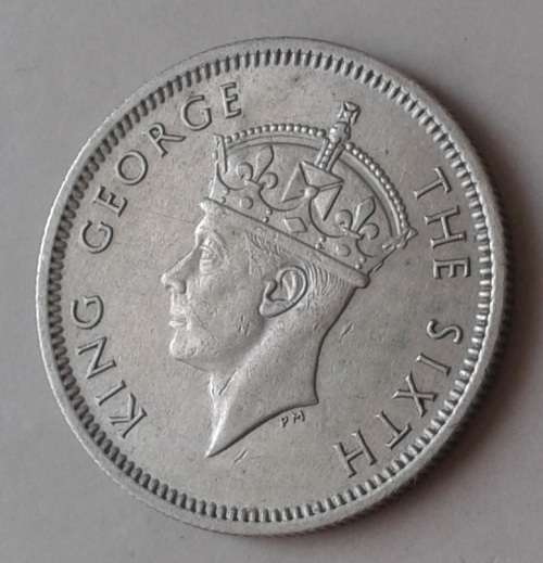 Nice 1952 Southern Rhodesia nickel sixpence in high grade