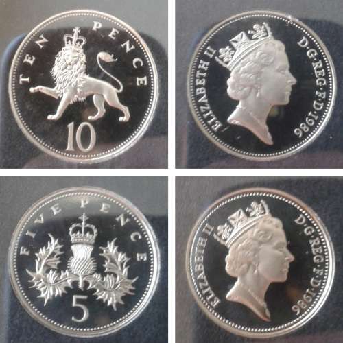 Beautiful 1986 British Royal Mint proof set