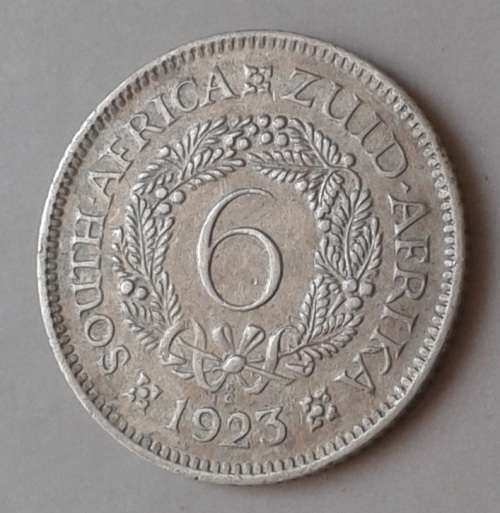 1923 Union silver sixpence (1st issue)