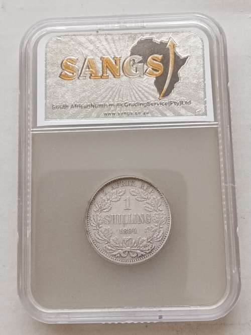 1894 ZAR Kruger silver shilling SANGS VF20