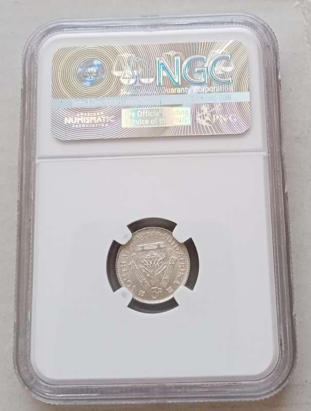 1945 Union silver tickey NGC Uncirculated Details