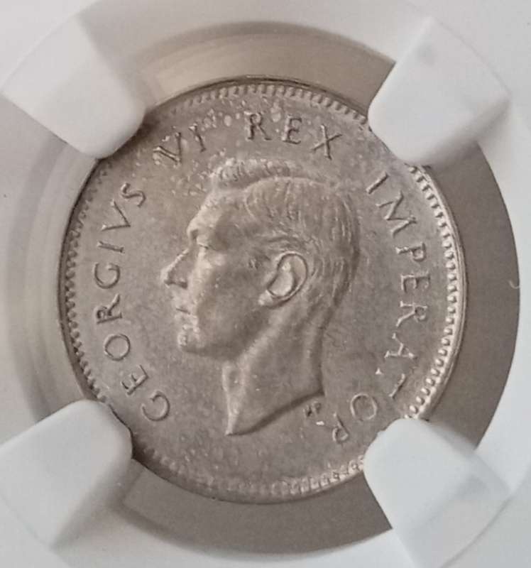 1945 Union silver tickey NGC Uncirculated Details