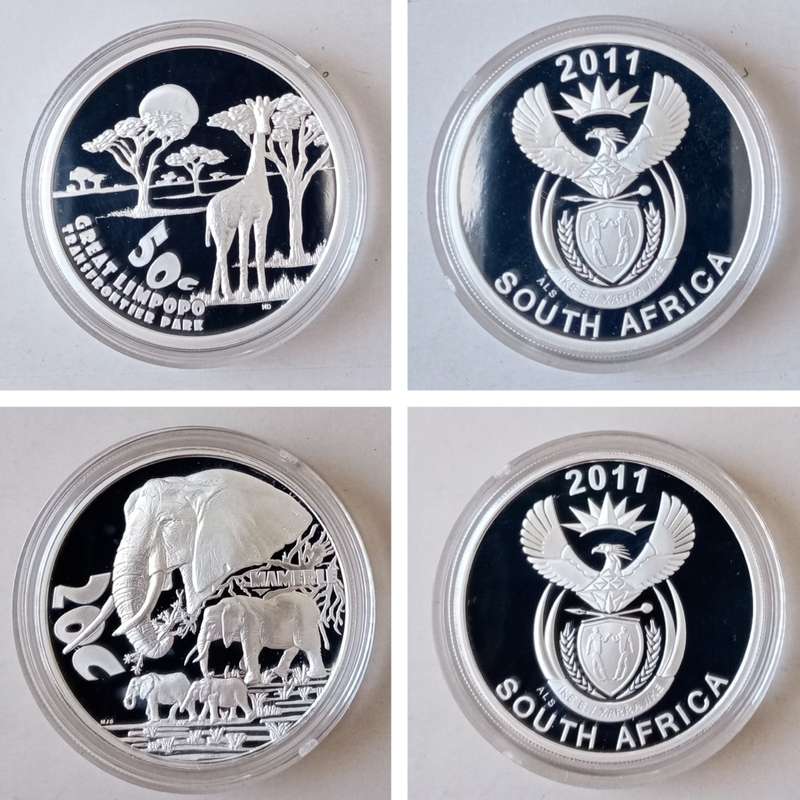 2011 Great Limpopo Transfrontier Park silver prestige proof set