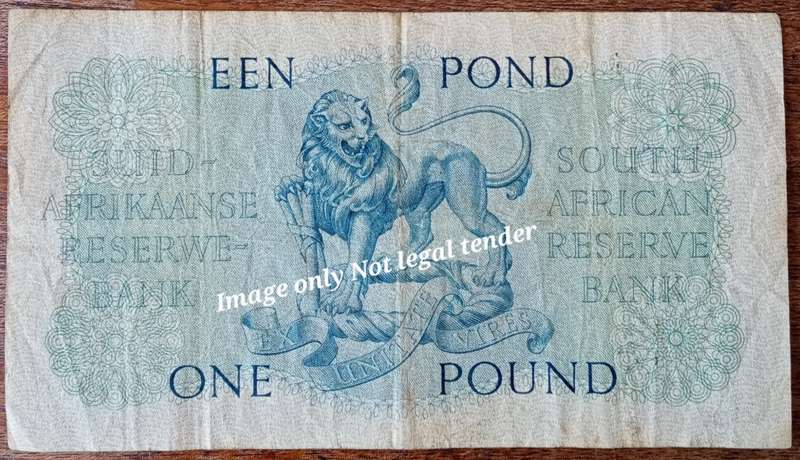 1956 M.H de Kock one pound note