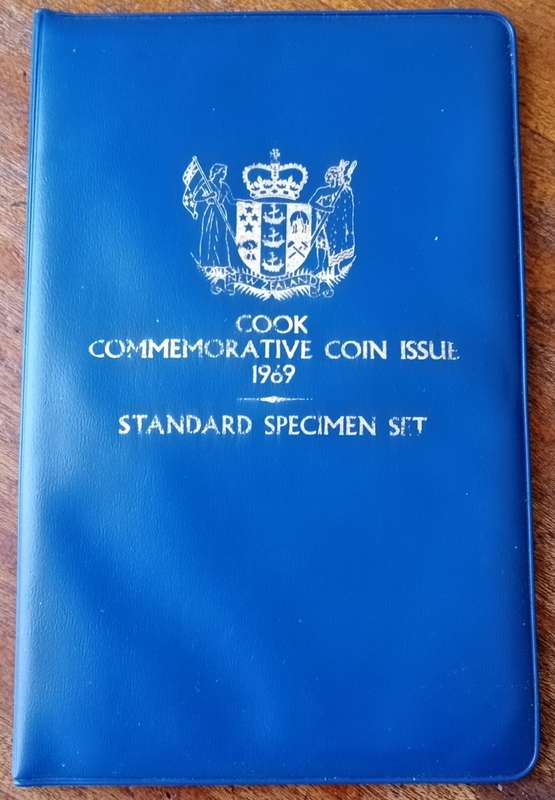 1969 New Zealand commemorative Cook proof set in folder