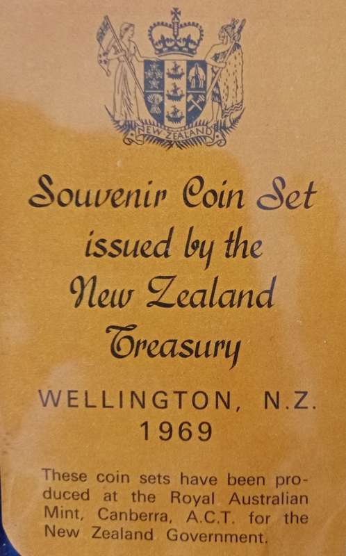 1969 New Zealand commemorative Cook proof set in folder