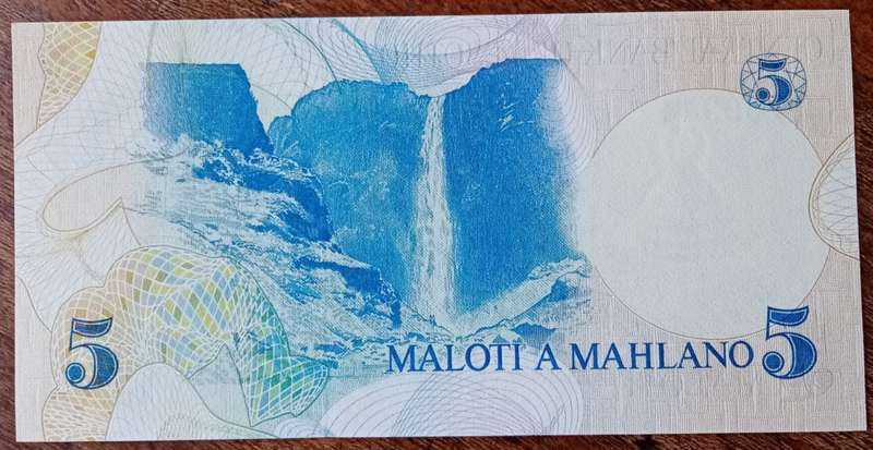 1981 Lesotho uncirculated 5 Maloti
