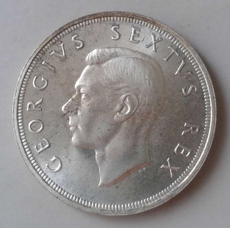 Nice 1952 Union proof silver 5 Shillings