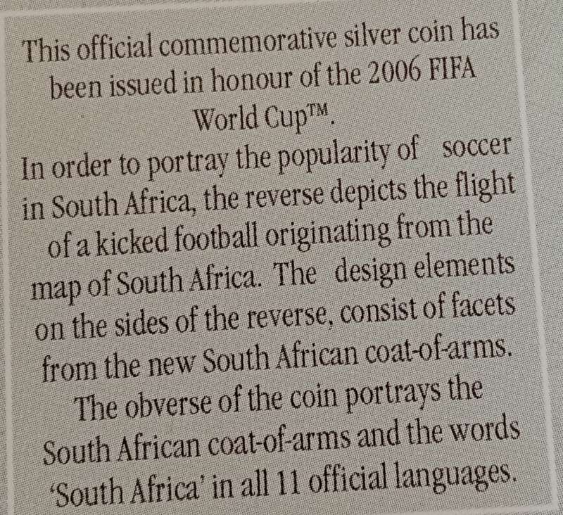 2005 Fifa World Cup  Germany proof silver 1oz R2 certificate
