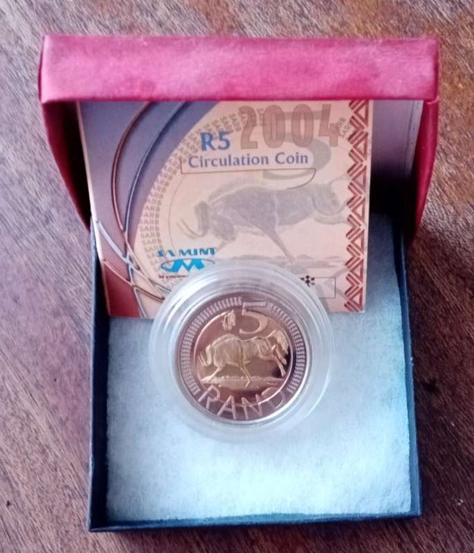 Scarce 2004 `Oom Paul`Mintmark R5 in box with c.o.a (mintage: 3243)