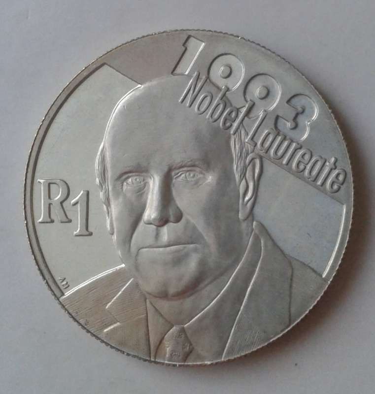 Scarcer 2007 de Klerk uncirculated silver R1 in bag with certificate (mintage: 882)