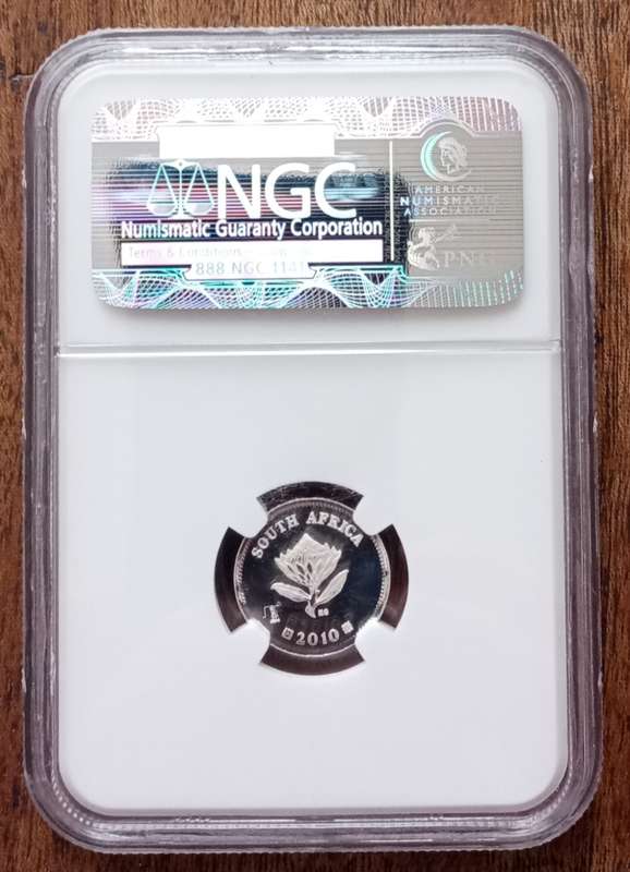 2010 Maritime History Flypress silver tickey NGC MS67 (Mail Steamship)