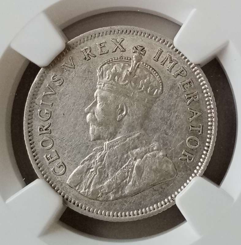 Scarcer 1927 union silver shilling NGC VF35