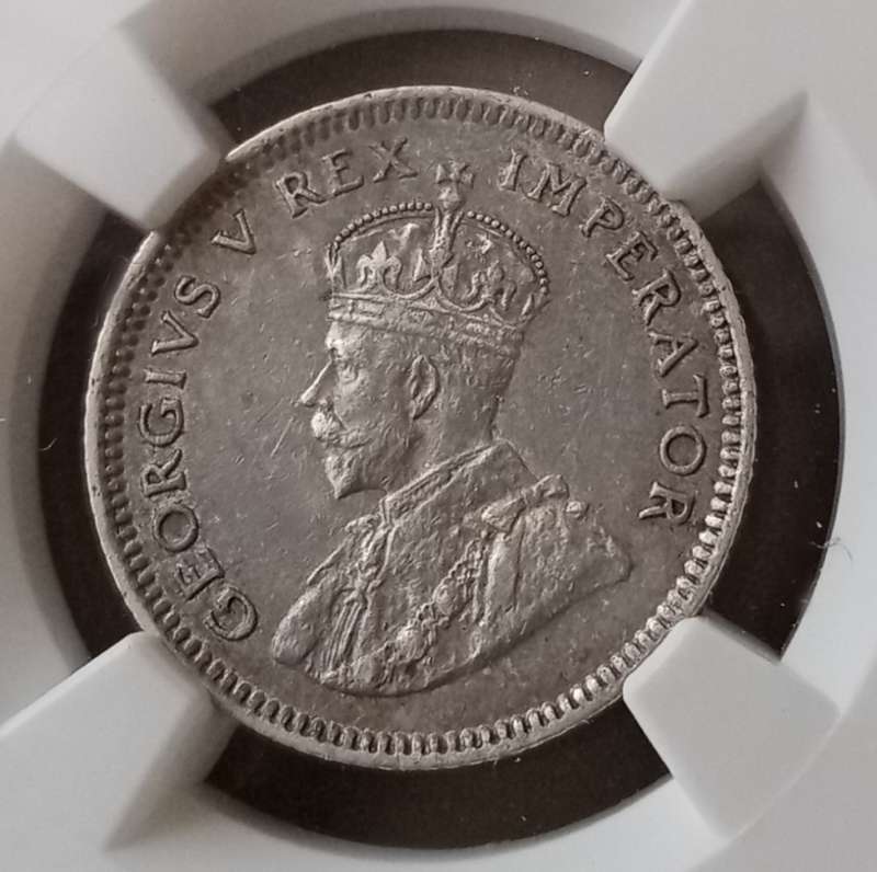 1929 Union silver sixpence NGC AU Details (Nice coin)