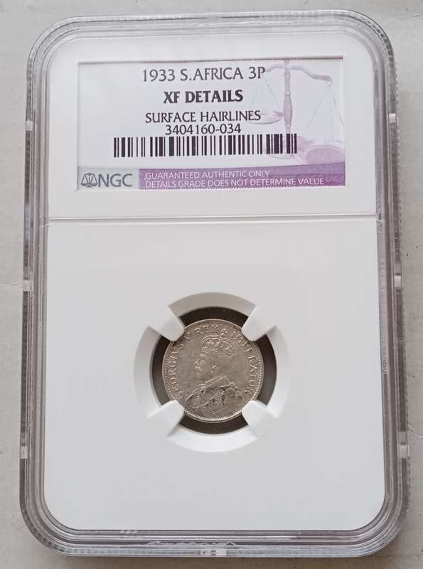 1933 Union silver tickey NGC XF Details
