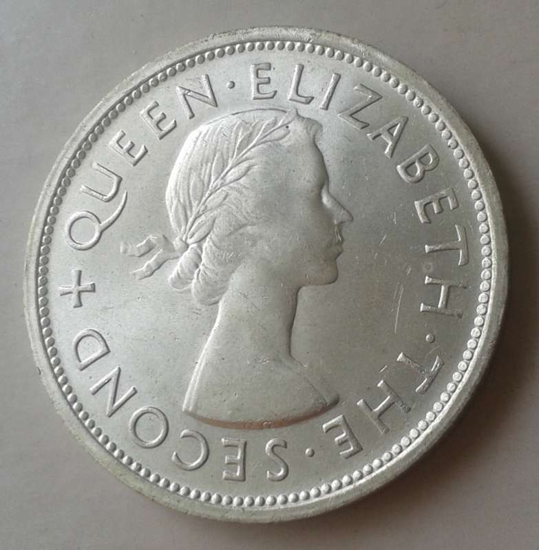 Uncirculated 1953 Southern Rhodesia silver crown in original container