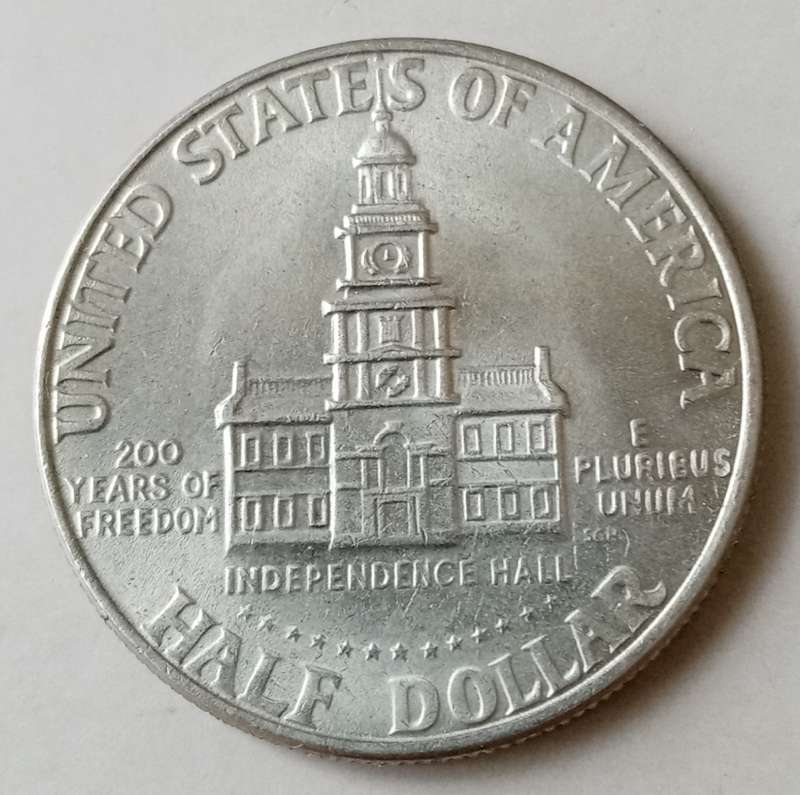 1976 D USA Kennedy half dollar