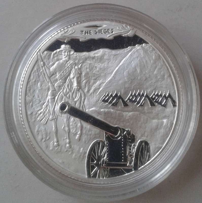 Scarce set of x5 Anglo-Boer War pure silver proof medallions (Mintage: 300)